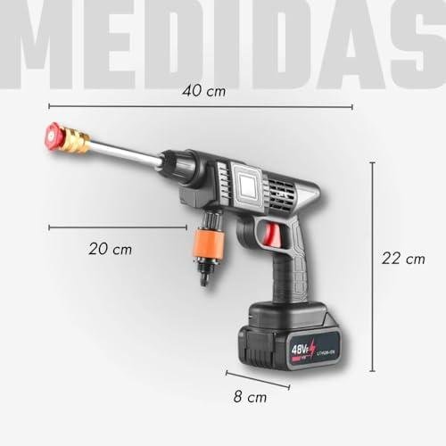         Lava Jato Portátil Alta Pressão Sem Fio – 2 Baterias  Maleta de Transporte – Bivolt       