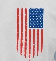         Ascrazy Camiseta masculina bandeira americana 4 de julho bandeira dos EUA 1776 camiseta patriótica Memorial Day Tops       