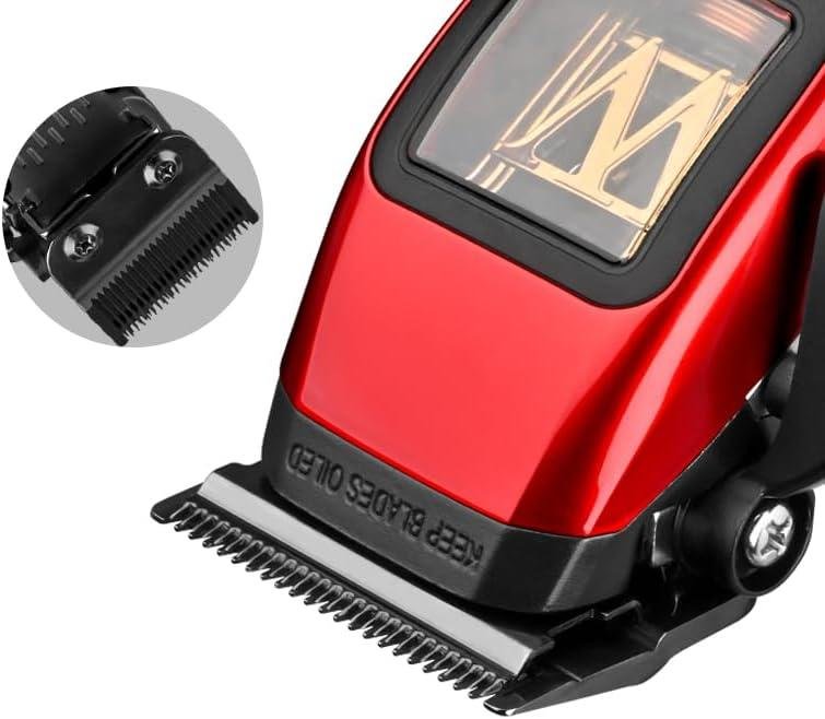         WMARK Cortador de cabelo profissional para barbeiro | Motor Maglev de 10.000 RPM | DLC Lâmina de desbotamento sem lacuna zero | Ferramenta de corte de cabelo recarregável e poderosa NG-X1       